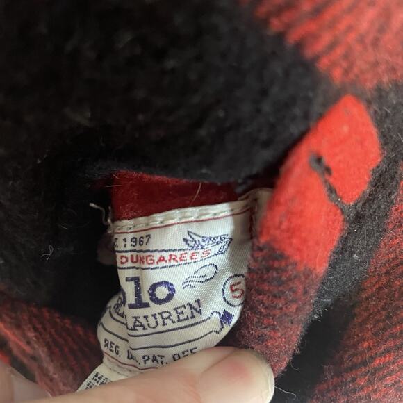 Vintage Ralph Lauren Flannel Denim Reversible Trucker Jacket Size 5 Toddler - Picture 7 of 9